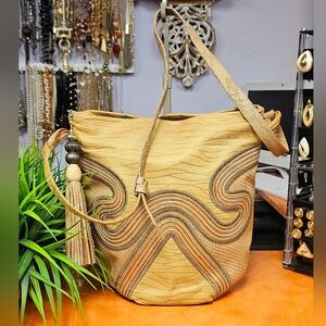 Elegant Tan Sharif Shoulder Bag
